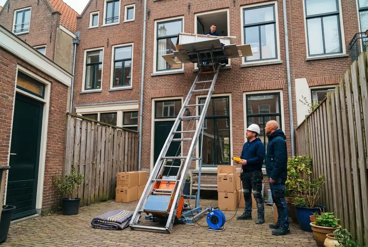 Team Verhuislift Huren Deventer bij verhuislift